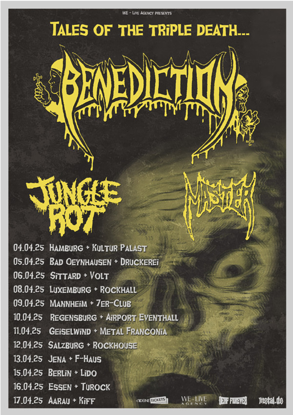 Tales of the Triple Death Tour am 09.04.2025 im 7er Club&nbsp;Mannheim