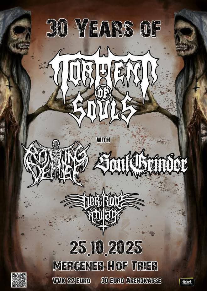 30 Years of Torment of Souls am 25. Oktober 2025 im Mergener Hof in Trier